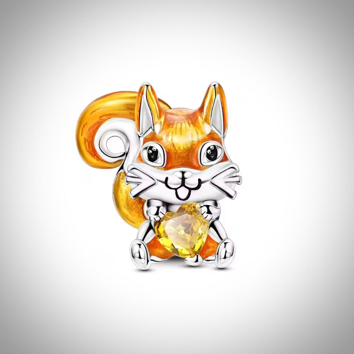 Charm animal écureuil en Argent S925 compatible Pandora pour bracelet