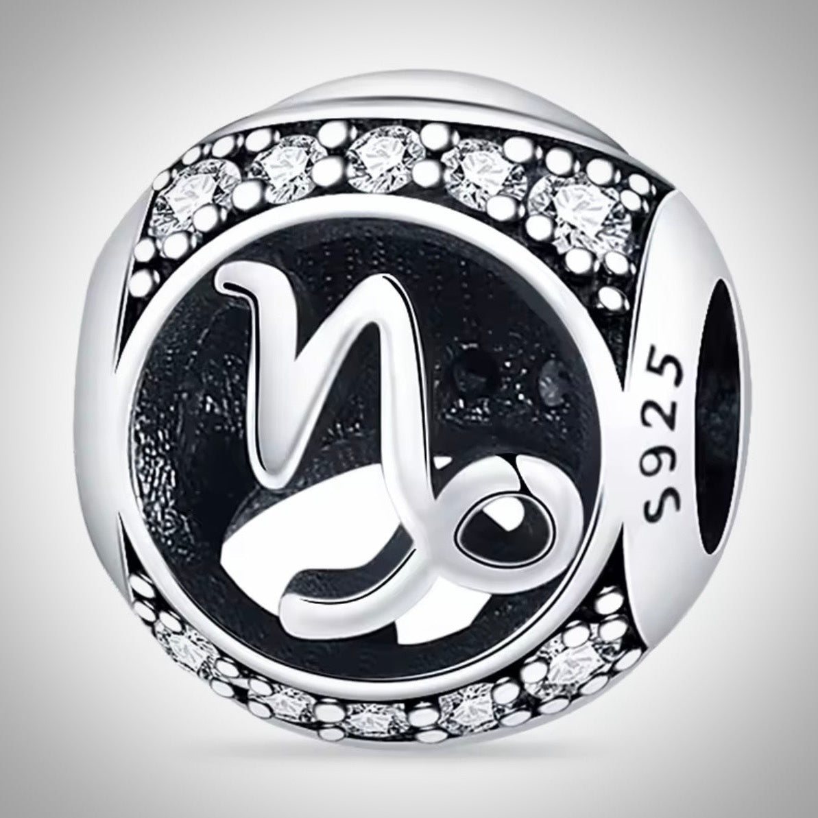 Charm astrologie signe du zodiaque Capricorne en Argent S925 compatible Pandora pour bracelet