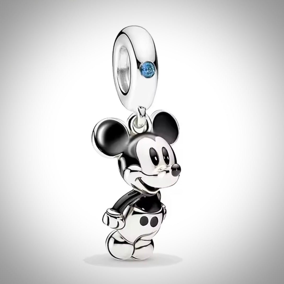 Charm Disney Mickey Mouse en Argent S925 compatible Pandora pour bracelet