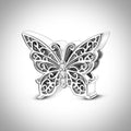 Charm papillon ajouré en Argent S925 compatible Pandora pour bracelet