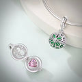 Charm boule qui s’ouvre cœur rose en Argent S925 compatible Pandora pour bracelet