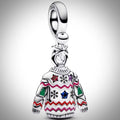 Charm pull de Noël en Argent S925 compatible Pandora pour bracelet
