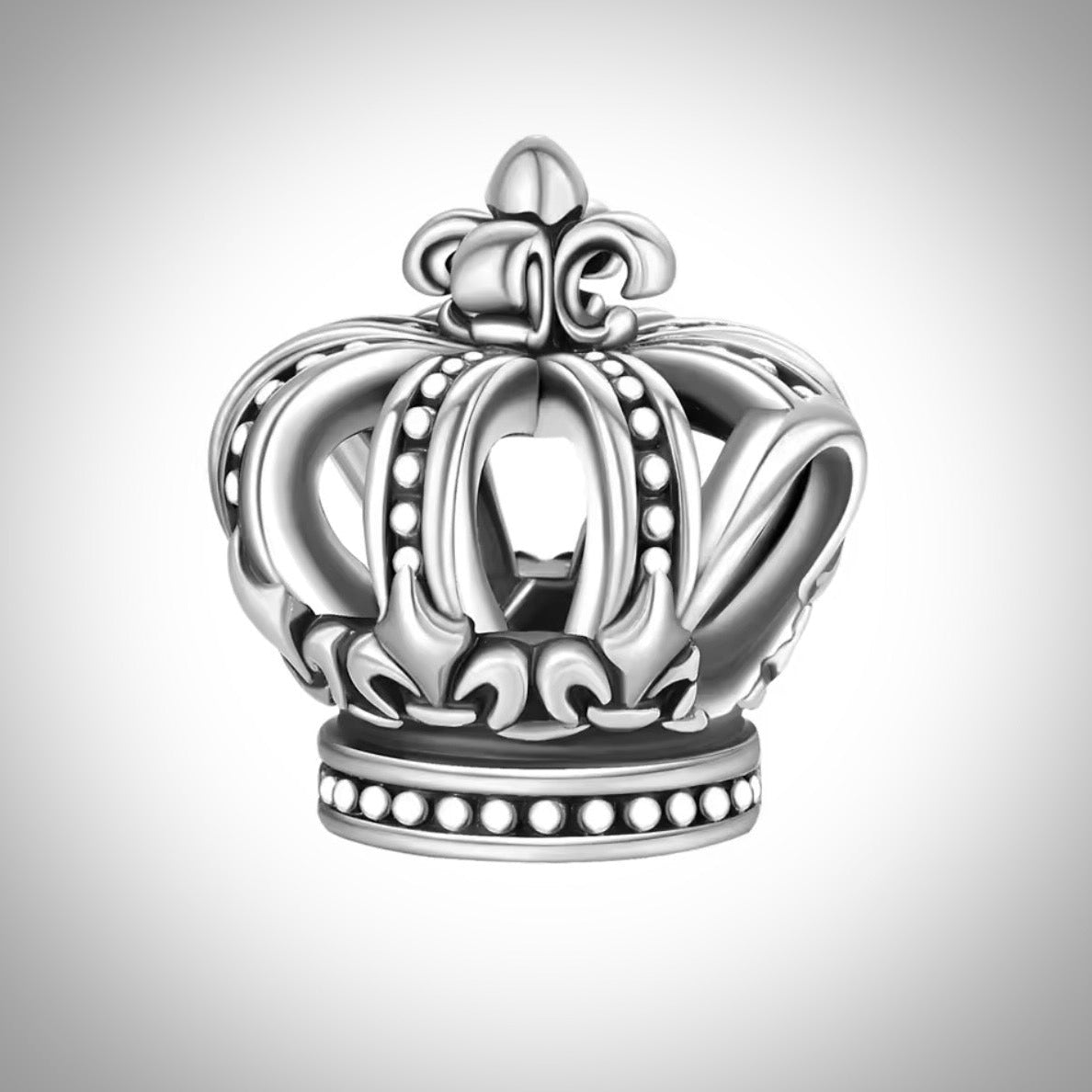 Charm couronne roi reine en Argent S925 compatible Pandora pour bracelet