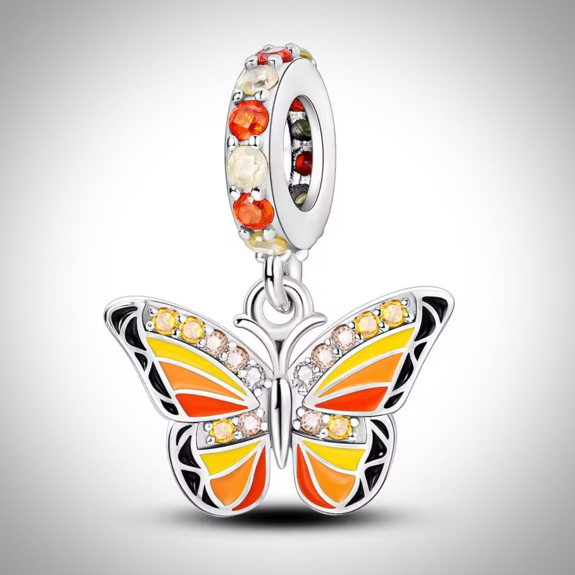 Charm papillon en Argent S925 compatible Pandora pour bracelet