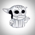 Charm Star Wars maître Yoda en Argent S925 compatible Pandora pour bracelet