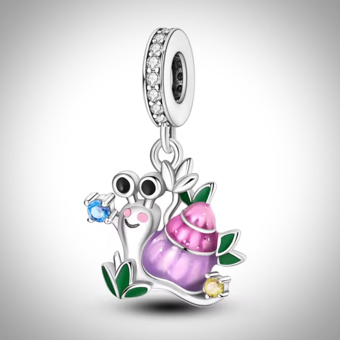 Charm petit escargot en Argent S925 compatible Pandora pour bracelet