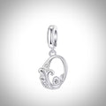 Charm alphabet initiale lettre O en Argent S925 compatible Pandora  pour bracelet