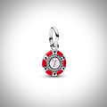 Charm jeton de casino 777 en Argent S925 compatible Pandora pour bracelet