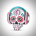 Charm tête de mort crâne et casque de musique pour bracelet