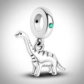 Charm dinosaure long cou brachiosaure en Argent S925 compatible Pandora pour bracelet