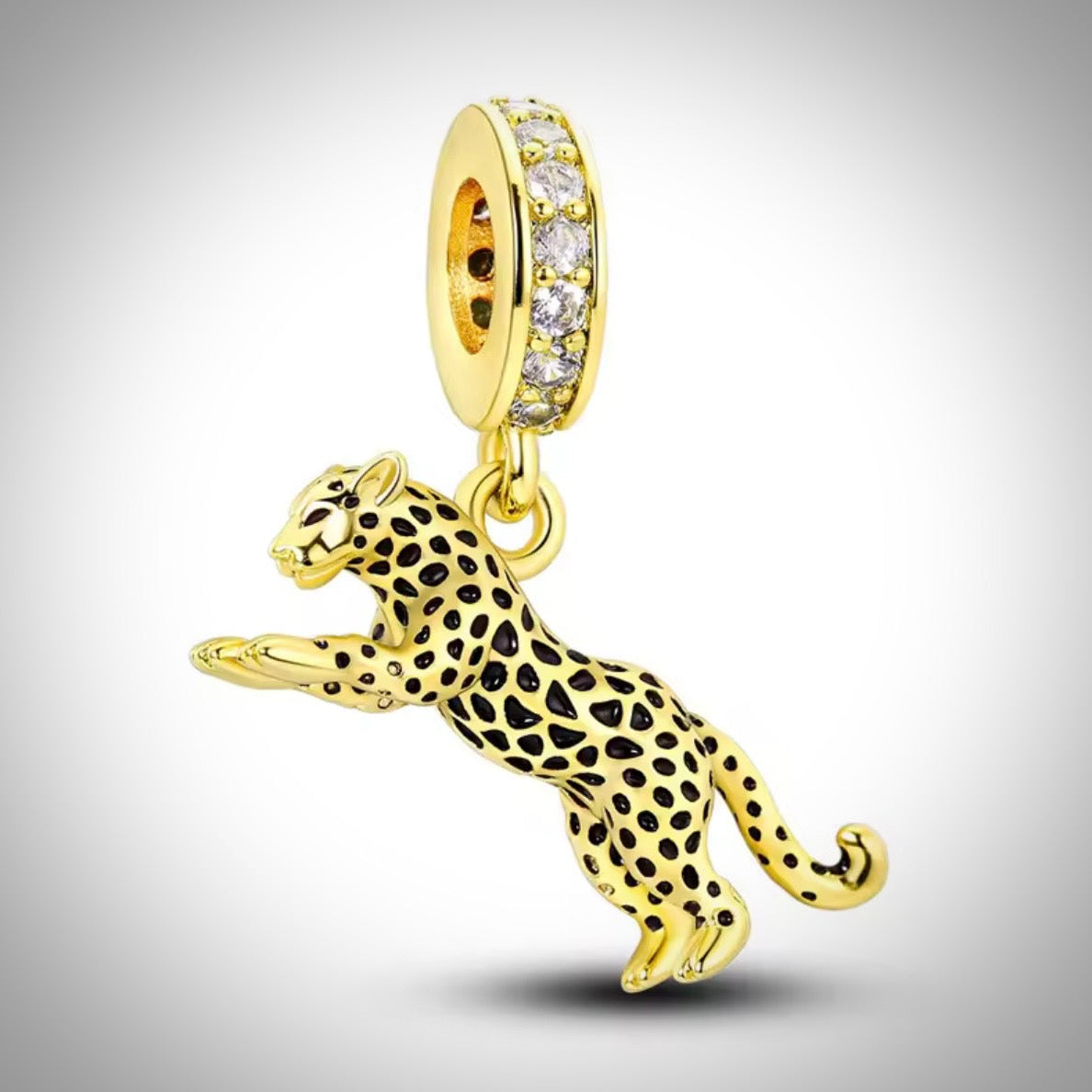 Charm animal guépard léopard en Argent S925 compatible Pandora pour bracelet