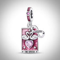 Charm carte de tarot divinatoire the lovers en Argent S925 compatible Pandora pour bracelet