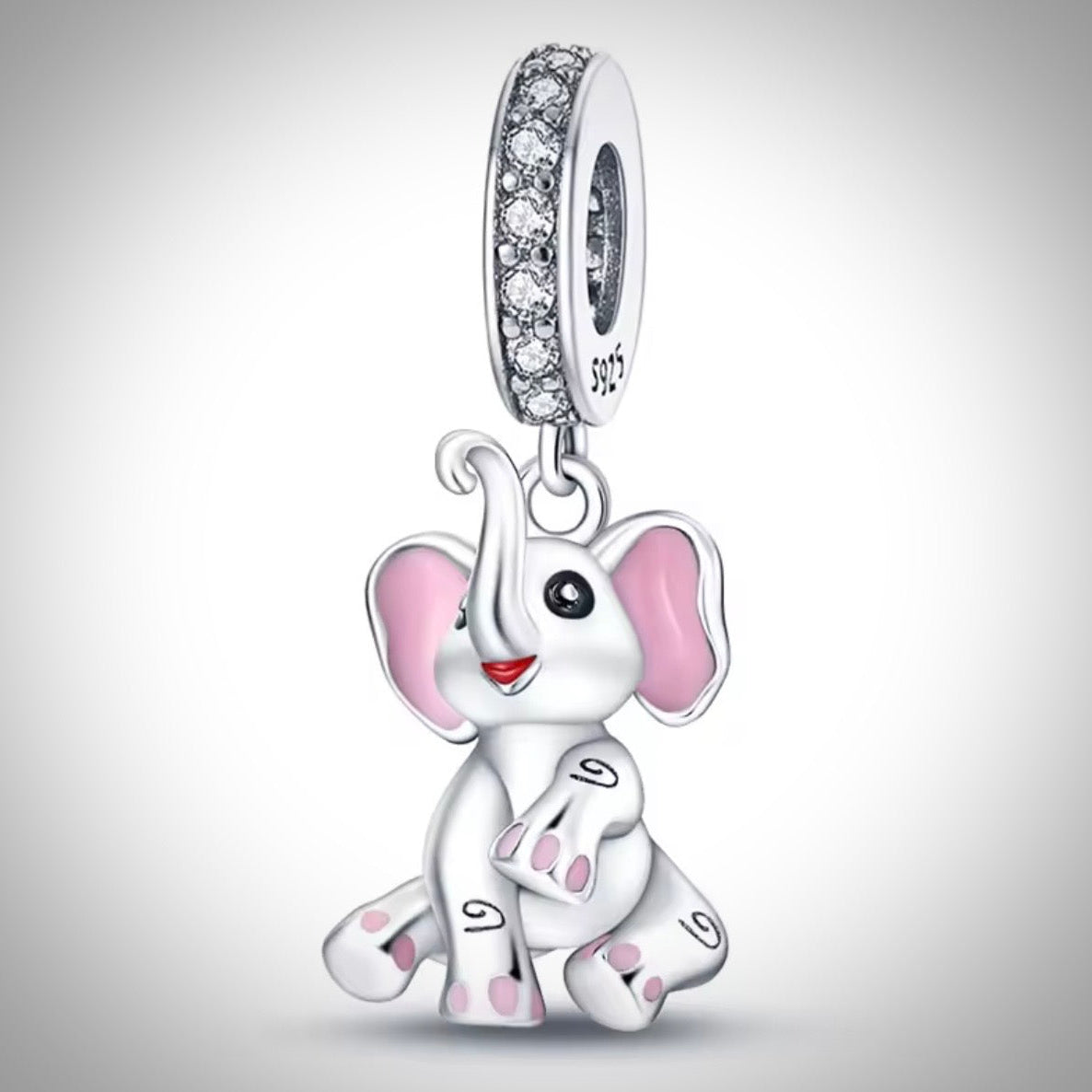 Charm animal éléphant en Argent S925 compatible Pandora pour bracelet