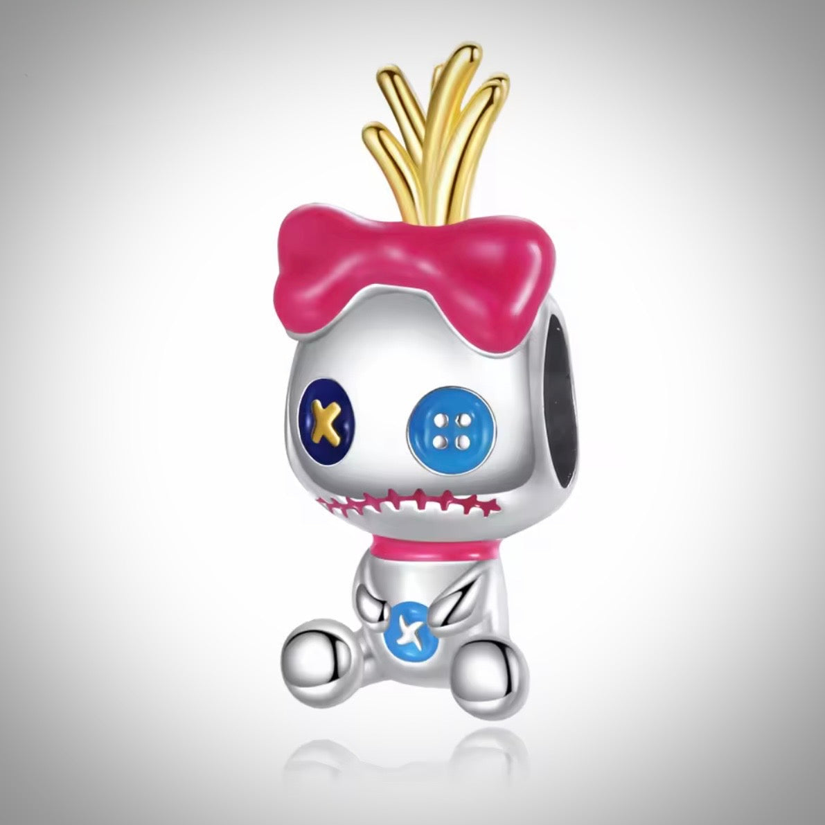 Charm Disney poupée Scrump Lilo et Stitch Argent S925 compatible Pandora pour bracelet