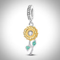 Charm fleur tournesol en Argent S925 compatible Pandora pour bracelet