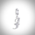 Charm alphabet initiale lettre J en Argent S925 compatible Pandora  pour bracelet