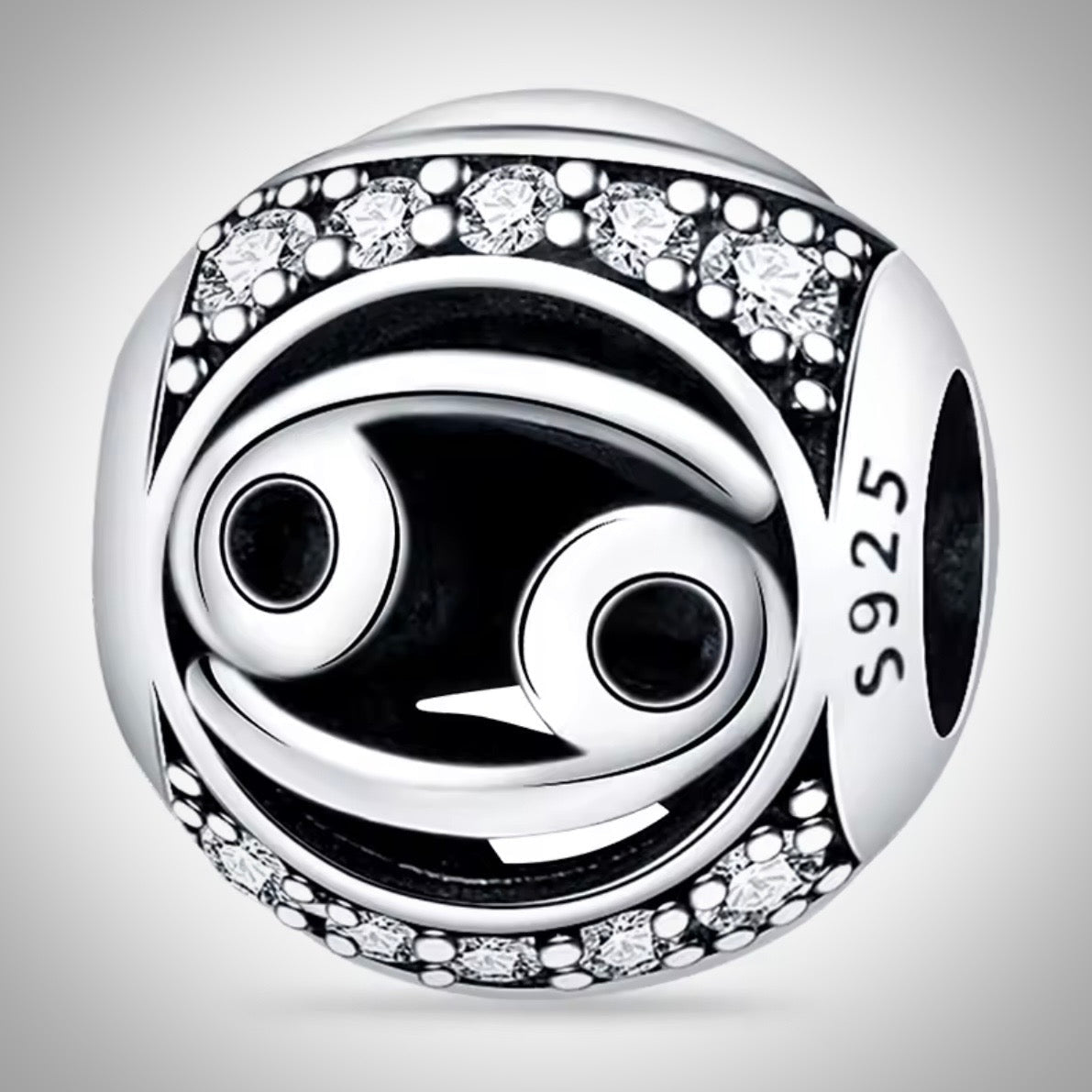 Charm astrologie signe du zodiaque Cancer en Argent S925 compatible Pandora pour bracelet