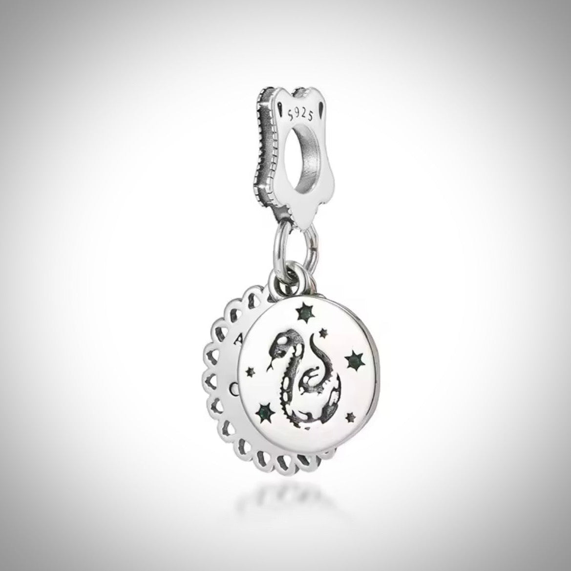 Charm Harry Potter maison serpentard en Argent S925 compatible Pandora pour bracelet