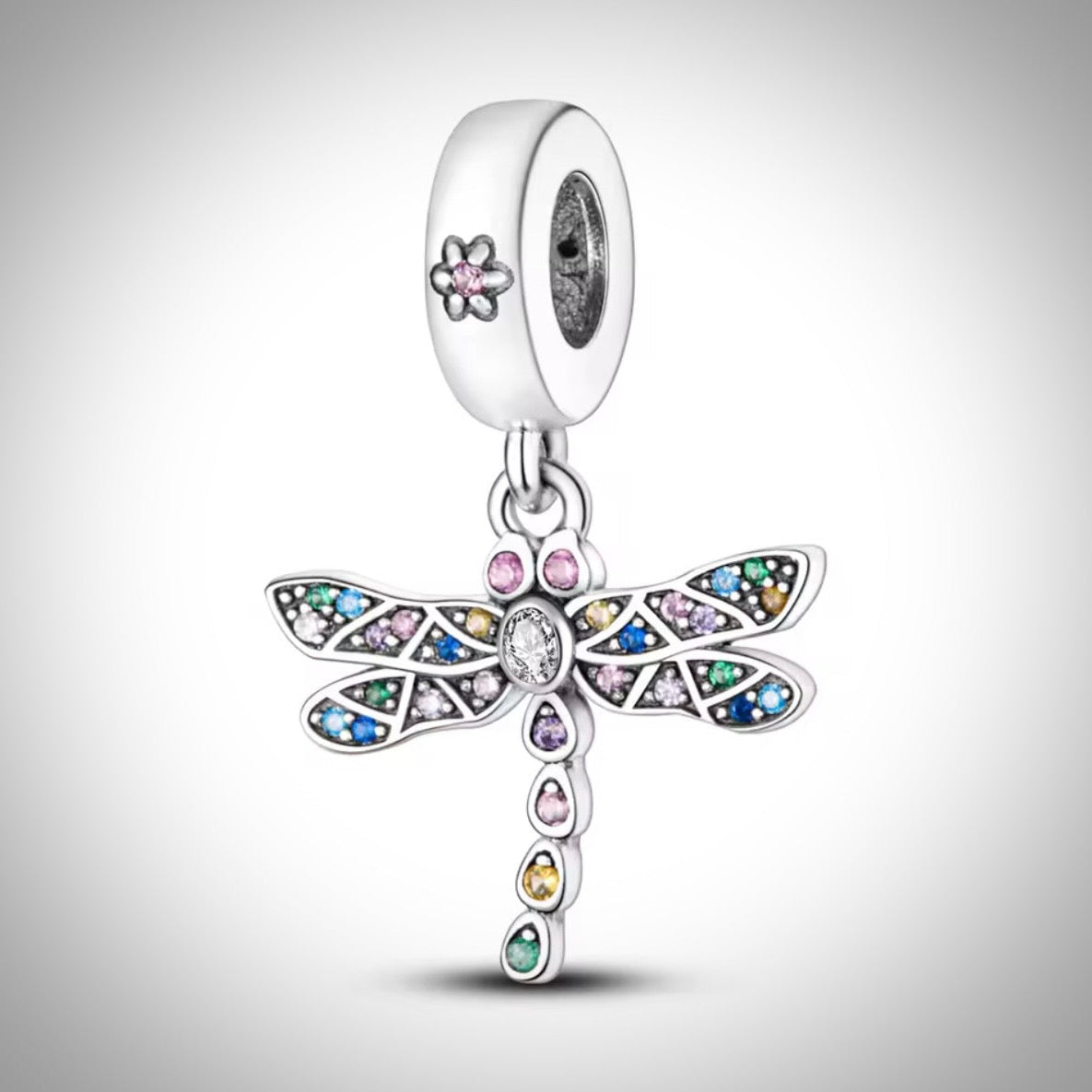 Charm libellule en Argent S925 compatible Pandora pour bracelet