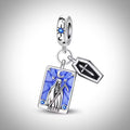 Charm carte de tarot divinatoire death en Argent S925 compatible Pandora pour bracelet