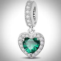 Charm amour cœur vert pour bracelet