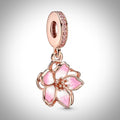 Charm fleur de cerisier du Japon en Argent S925 compatible Pandora pour bracelet