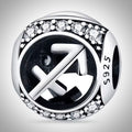 Charm astrologie signe du zodiaque Sagittaire en Argent S925 compatible Pandora pour bracelet