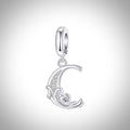Charm alphabet initiale lettre C en Argent S925 compatible Pandora pour bracelet
