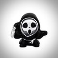 Charm Halloween tête de mort scream en Argent S925 compatible Pandora pour bracelet