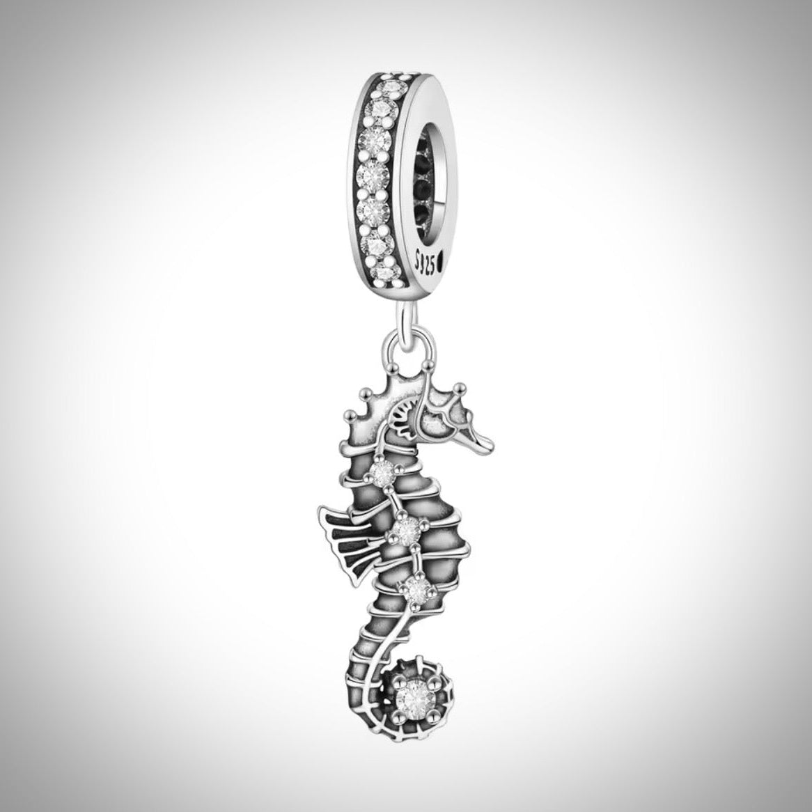 Charm animal hippocampe en Argent S925 compatible Pandora pour bracelet