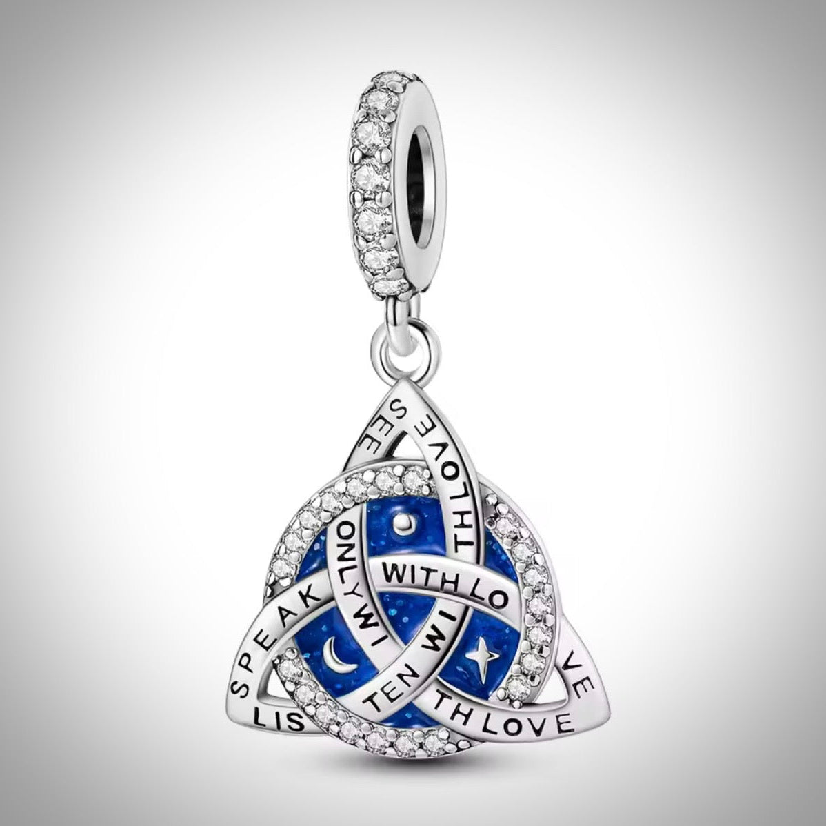 Charm noeud celtique triquetra amour infini en Argent S925 compatible Pandora pour bracelet