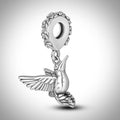 Charm animal oiseau colibri en Argent S925 compatible Pandora pour bracelet