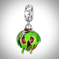 Charm Halloween pomme dégoulinante empoisonnée en Argent S925 compatible Pandora pour bracelet