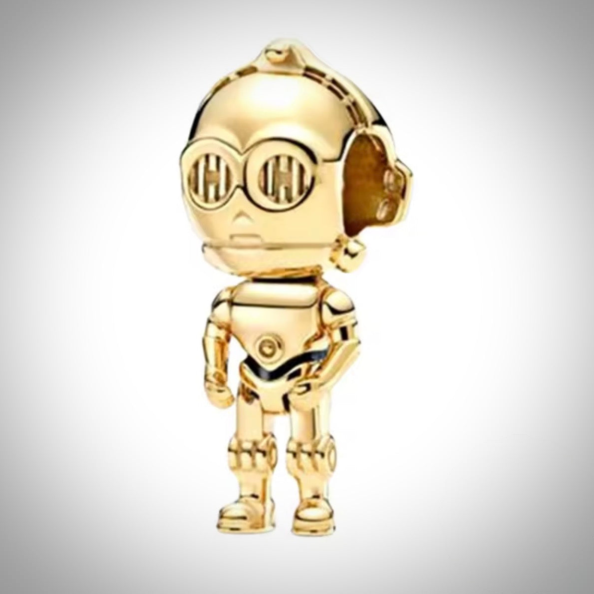 Charm Star Wars robot C-3PO en Argent S925 compatible Pandora pour bracelet