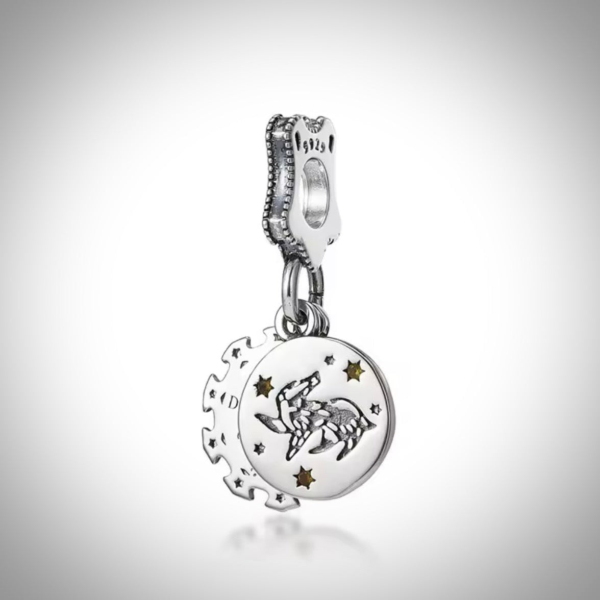 Charm Harry Potter maison poufsouffle en Argent S925 compatible Pandora pour bracelet