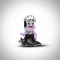 Charm Disney sorcière méchante Ursula la petite sirène en Argent S925 compatible Pandora pour bracelet