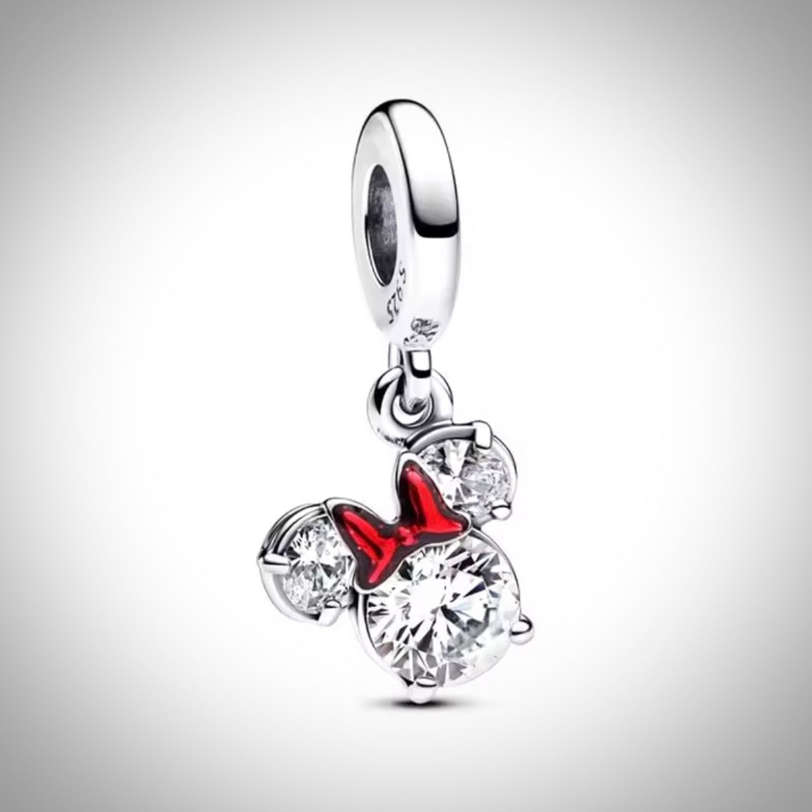 Charm Disney tête de Minnie Mouse en Argent S925 compatible Pandora pour bracelet