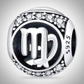 Charm astrologie signe du zodiaque Vierge en Argent S925 compatible Pandora pour bracelet