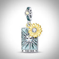 Charm carte de tarot divinatoire the sun en Argent S925 compatible Pandora pour bracelet