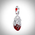 Charm cœur corps humain en Argent S925 compatible Pandora pour bracelet
