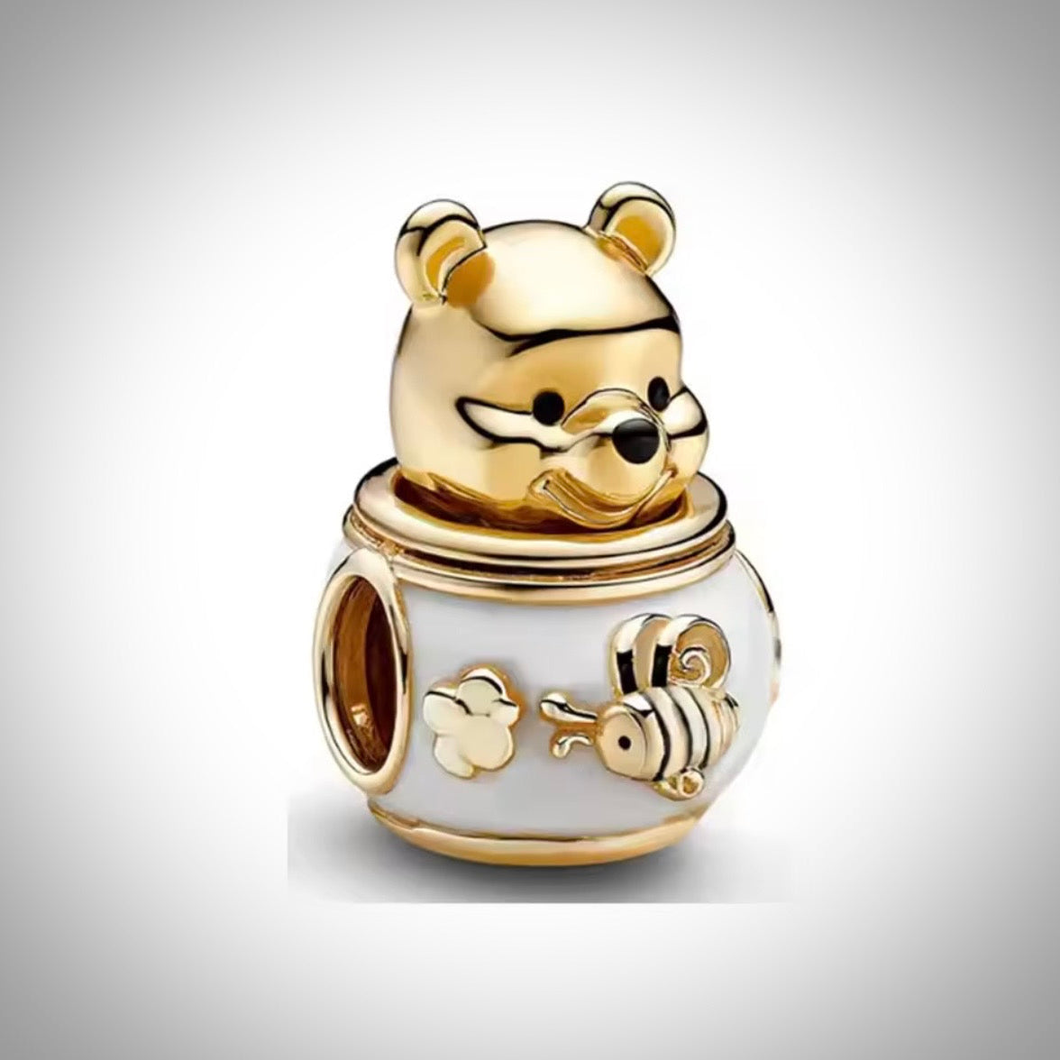 Charm Disney Winnie l’ourson dans le pot de miel en Argent S925 compatible Pandora pour bracelet