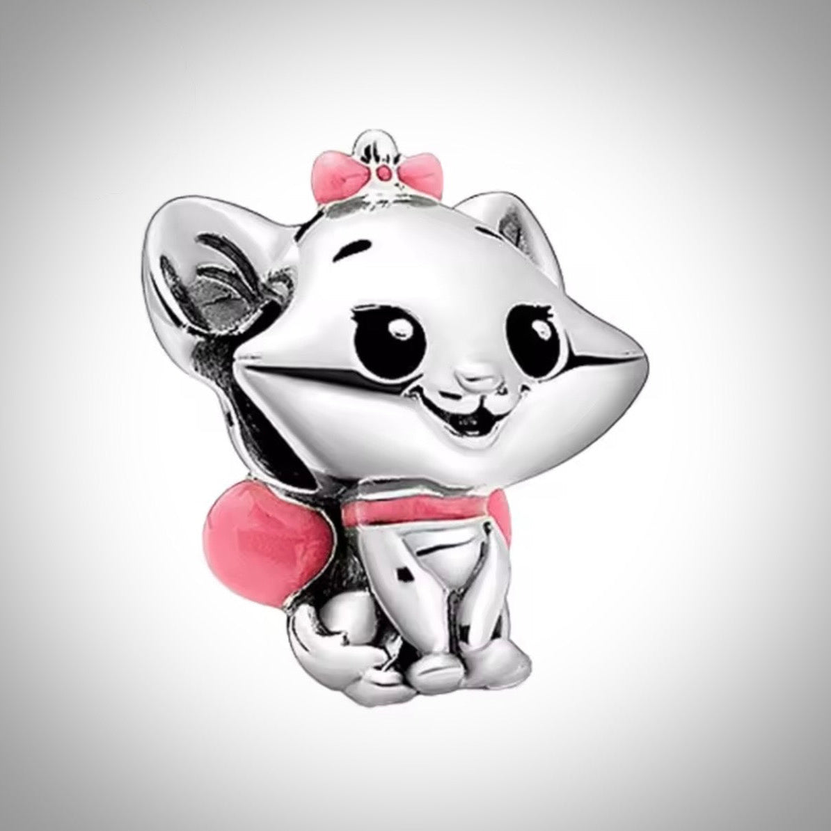 Charm Disney chaton Marie les Aristochats en Argent S925 compatible Pandora pour bracelet