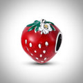 Charm fruit fraise en Argent S925 compatible Pandora pour bracelet