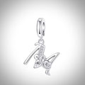Charm alphabet initiale lettre M en Argent S925 compatible Pandora pour bracelet