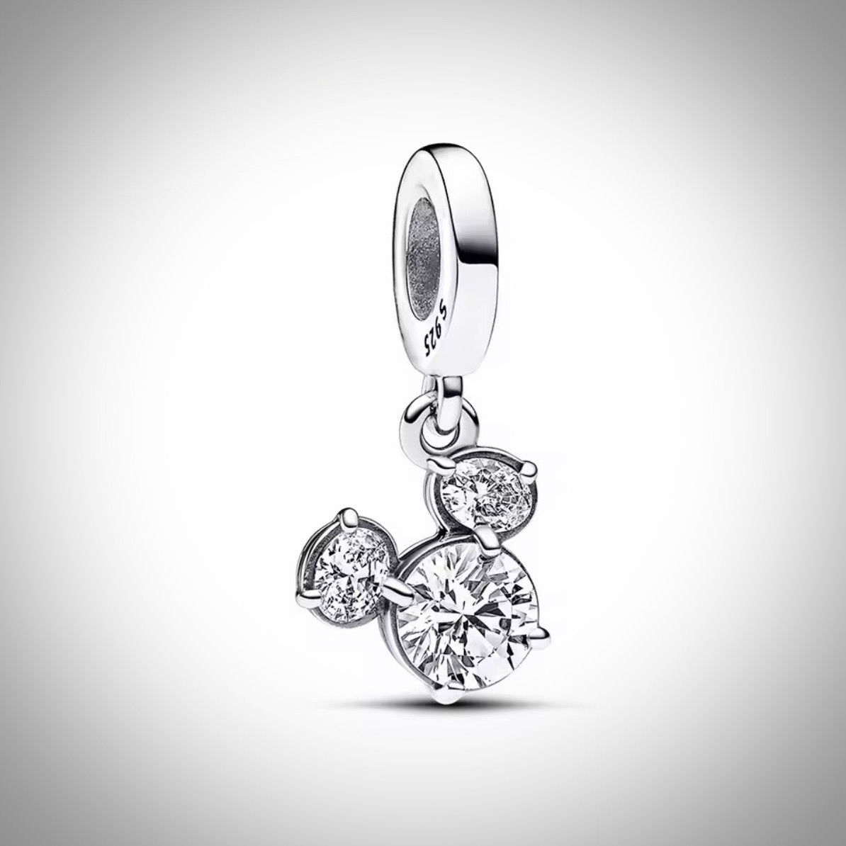 Charm Mickey Mouse en Argent 925 compatible Pandora pour bracelet