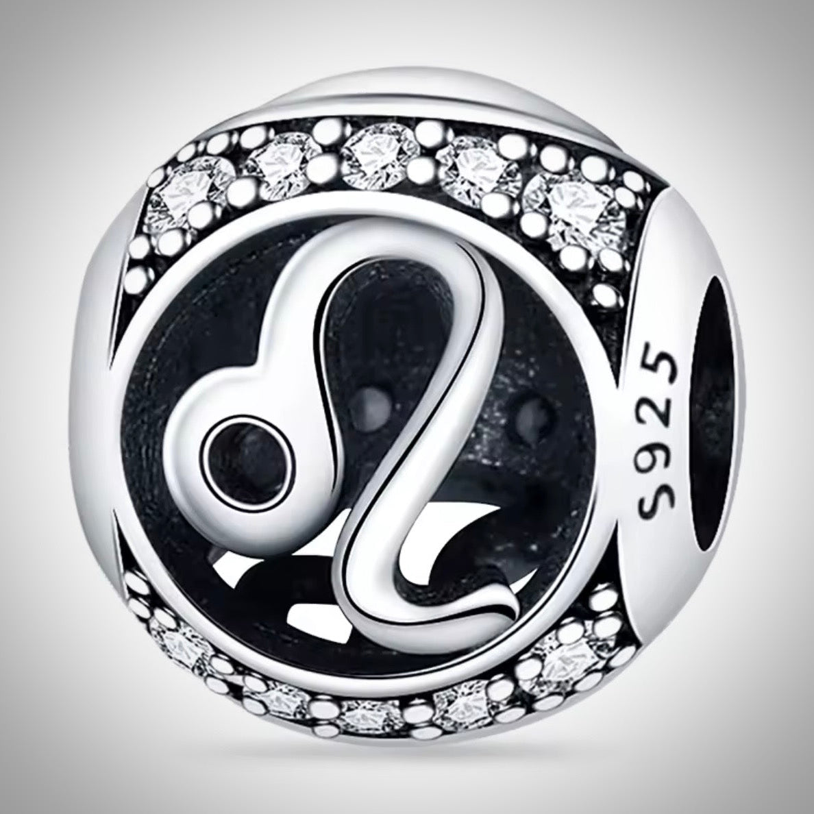 Charm astrologie signe du zodiaque Lion en Argent S925 compatible Pandora pour bracelet
