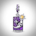 Charm carte de tarot divinatoire the moon en Argent S925 compatible Pandora pour bracelet