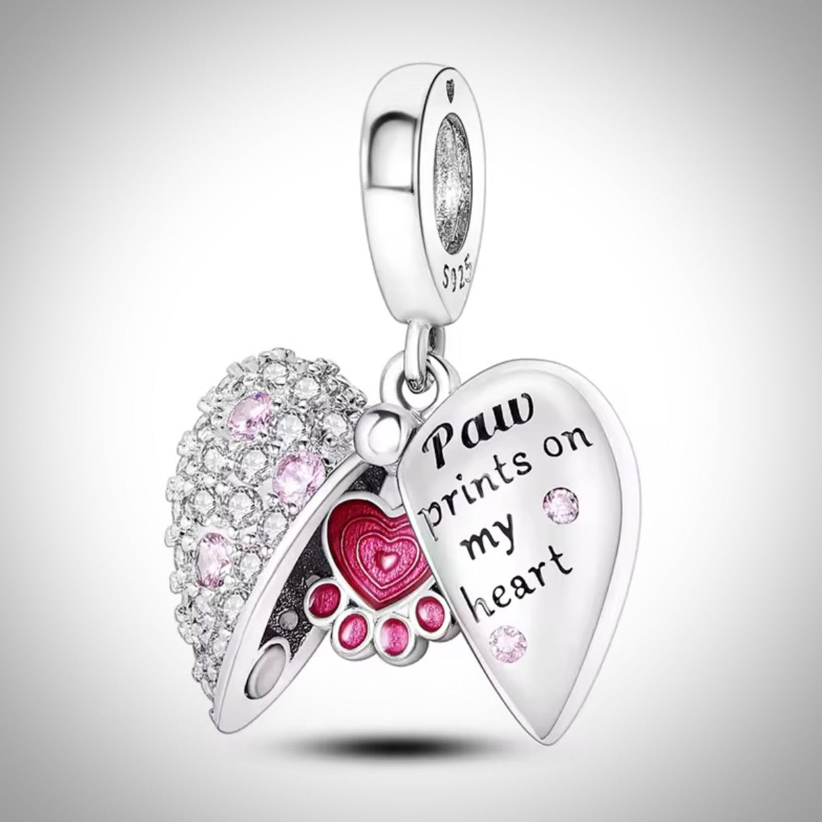 Charm amour d’un animal en Argent S925 compatible Pandora pour bracelet