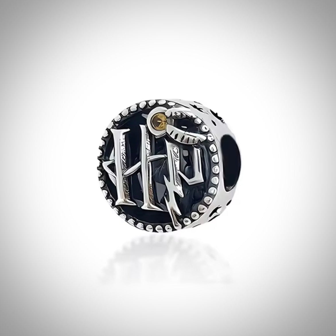 Charm rond Harry Potter en Argent S925 compatible Pandora pour bracelet