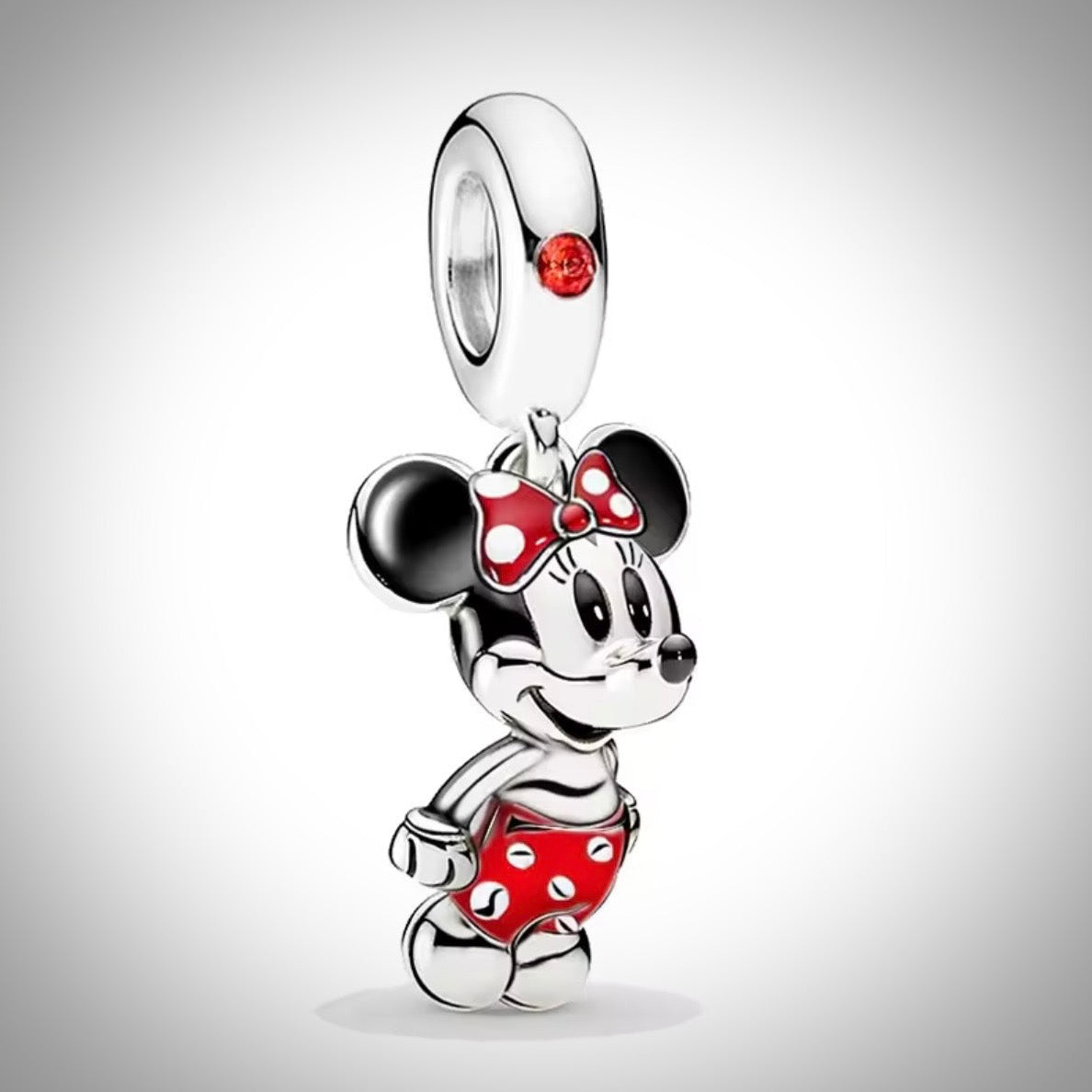 Charm Disney Minnie Mouse en Argent S925 compatible Pandora pour bracelet
